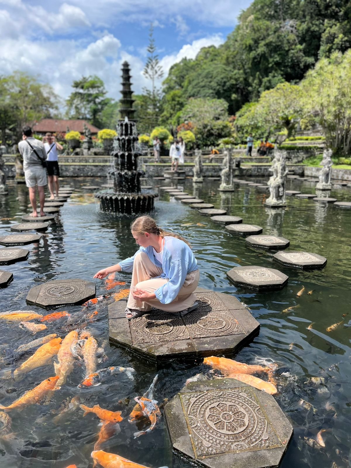 East Bali temples, beach and landscape