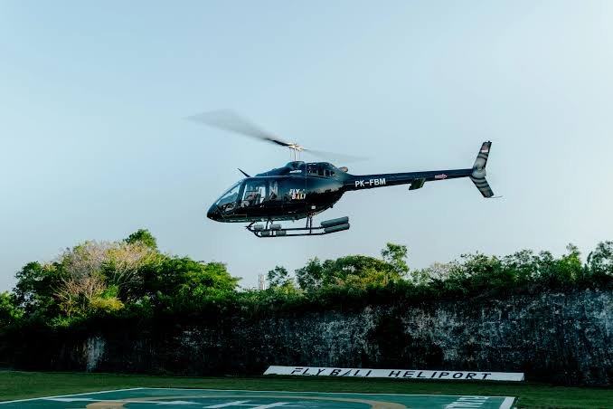 Helicopter flight over Bali with Urban Air