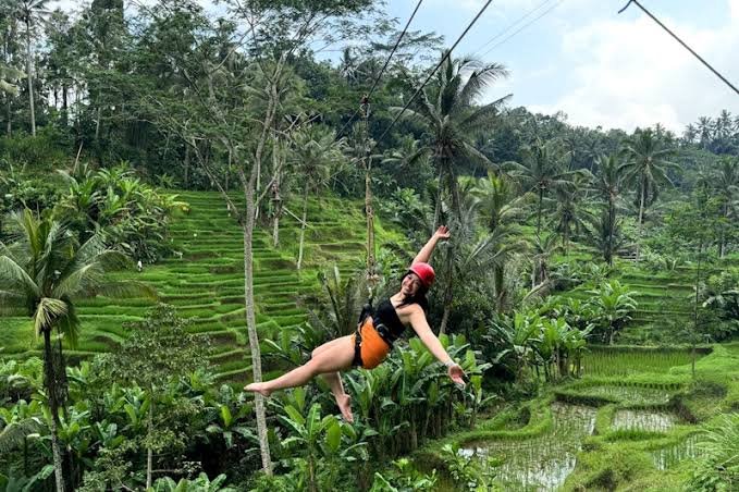 Zipline experience in Bali